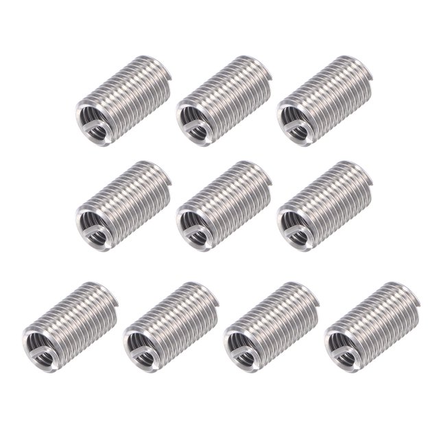 Unique Bargains 5/16-18 UNC 3.0D 304 Stainless Steel Wire Thread Inserts Screw Repair Sleeve 10 Pack