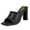 Black, variant on FSJ Women Open Square Toe Glitter Mule Heels Slip on High Chunky Heeled Sandals Shiny Summer Dressy Beach Slides Size 8 Red