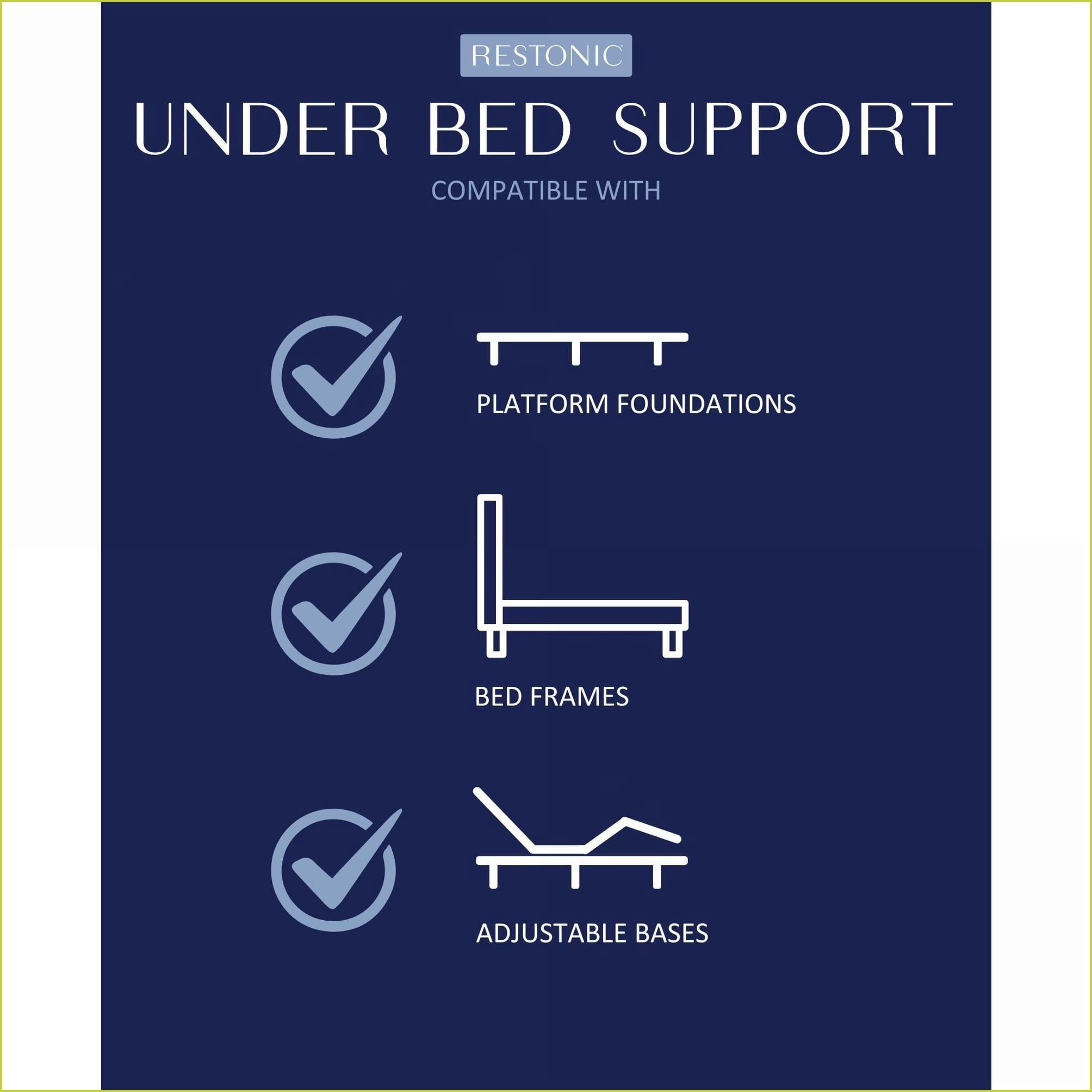 Mattresses | Restonic ComfortCare Hybrid Heartland Euro Top King | Foam | Off-White
