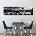 thumbnail image 2 of Aaheei St. Peter's Cathedral Wall Art Black and White Italy Rome Church Canvas Wall Decor City Skyline Panoramic Pictures Europe Building Skyscraper Painting Artwork Office Home Decoration, 2 of 6