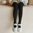 thumbnail image 7 of Cethrio Girls Cotton Tights, Elastic Waist Stretch Soft Casual Leggings for Girl Black Size 8-12 T, 7 of 7