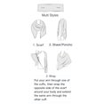 thumbnail image 2 of Bruceriver Women's Lightweight Relaxed Fit Sleeveless Solid Poncho Scarf, 2 of 6