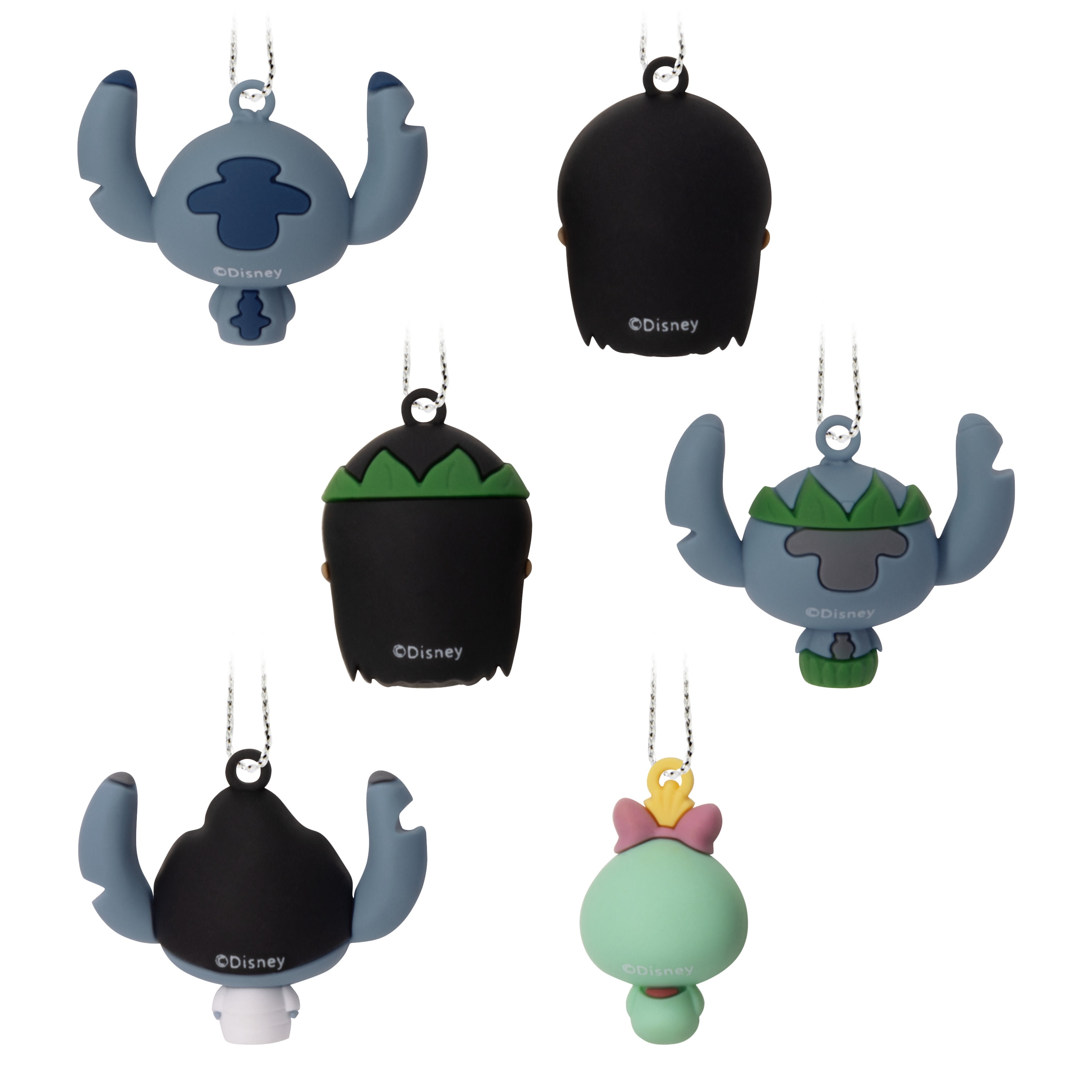 Hallmark Disney Lilo & Stitch Mini Ornaments, Shatterprf, Set of 6, 1 Count