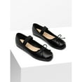 thumbnail image 5 of Women’s Satin Ballerina Bow Knot Ballet Flats With Elastic Strap, 5 of 8