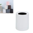 thumbnail image 4 of MasteelfCA Household Trash Can Bin Waste Bin Frosted Open Trash Can Plain Colour for Bedroom Living Room (8L White), 4 of 7