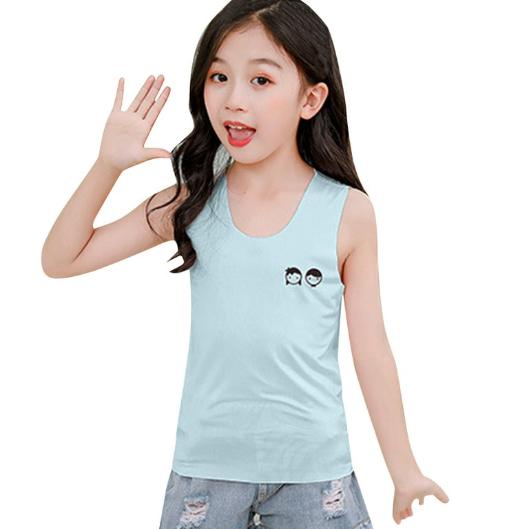 ZHAGHMIN Boys T Shirts 10-12 Years Toddler Boys Girls Sleeveless Vest Tops  Solid Color Cool Homewear Casual Tops for Children Clothes Boys 6T Long