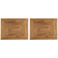 thumbnail image 2 of 2 Pcs Table Mats Non Slip Rattan Placemats Dining Table Heat Resistant Woven Place Mats Insulation Heat Resistant Mats, 2 of 10