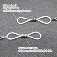 thumbnail image 2 of LinenLoon Heart Nipple Chain Non Piercing Nipple Rings Nipple Body Jewelry-blue a, 2 of 4