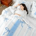 thumbnail image 4 of Castle Fairy 7-Piece Initial I Bow Queen Bedding Comforter Set, 4 of 8