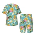 thumbnail image 5 of Picia Cute Pineapples Printed Boys' Kids-PJ Snug Fit Cotton Short Sleeve Top and Shorts 2 Piece Pajama Set-Medium, 5 of 9