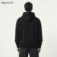 thumbnail image 6 of Premium Super Heavy Hoodie by HL High Level 400gsm (11.80 oz) - Oversized, Regular or Slim fit - Black, Forest Green, Off-White, Brown, Grey, Navy - soft polar fleece lining (Regular, Brown, M), 6 of 47