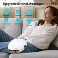 thumbnail image 3 of Hand Massager with Heat and Compression for Arthritis and Carpal Tunnel Pain, Christmas Gifts for Women Men Birthday - White, 3 of 6