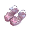 thumbnail image 2 of Abomasnow Girls Jelly Sandals Closed Toe Glitter Princess Dress Sandals Summer Waterproof Fisherman Gladiator Shoes for Little Kid, 2 of 9