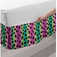 thumbnail image 2 of Abstract Bed Skirt, Colorful Illustration with Leopard Pattern with Glittering Neon Colors Modern Art, Elastic Bedskirt Dust Ruffle Wrap Around for Bedding Decor, 4 Sizes, Multicolor, by Ambesonne, 2 of 2