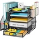 thumbnail image 1 of Organizador de Escritorio, Organizador Escritorio 5 Capas con Compartimentos Verticales, Portalápices y Cajón Deslizante, organizador de Papel para Uso Diario en la Cficina y la Escuela, 1 of 6