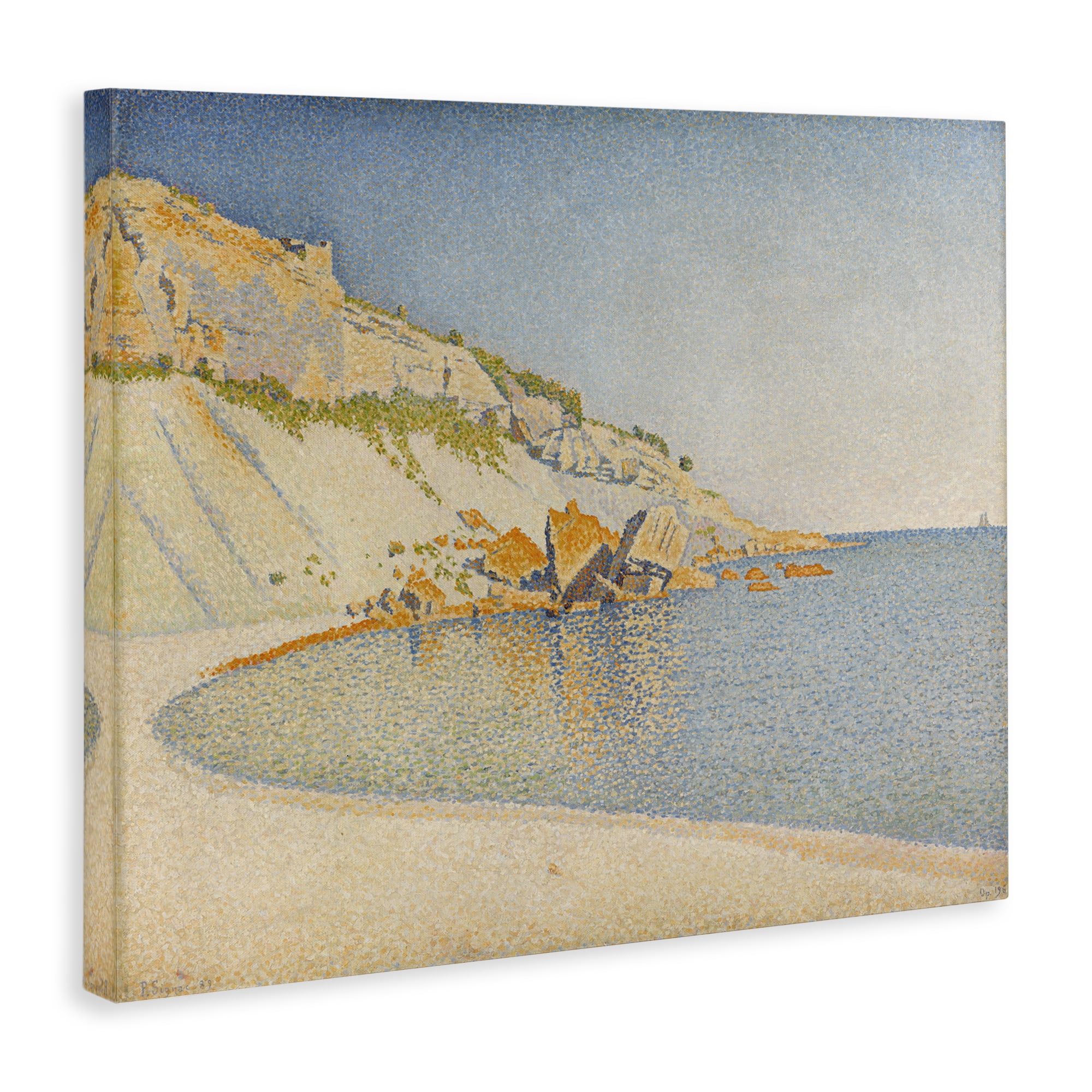 Stupell Industries Classical Paul Signac Painting Landscape & Nature Painting Wrapped Canvas Art Print Wall Art, 48 x 36