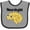 Heather and Black, variant on Inktastic Neurologist Brain Boys or Girls Baby Bib