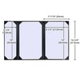 thumbnail image 5 of WeChef 5 pack Restaurant Menu Covers 8.5x14" 2 Page & 4.25x14" Half Page PU Leather Angled Corner Wine List Bar Hotel, 5 of 9
