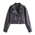 thumbnail image 1 of onlyliua Manteau Matelassé pour Femmes Résistant aux Intempéries Manches Longues Manteau Classique Tendance Coton Actif Solide pour Extérieur Noir Offre Limitée, 1 of 3