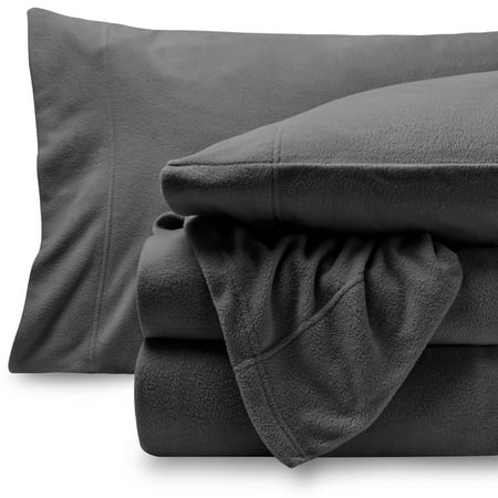 Bare Home Fleece Super Soft Premium Sheet Set - Extra Plush Pill-Resistant All Season Cozy Breathable Hypoallergenic (Queen, (Best Flannel Sheets No Pilling)