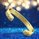 thumbnail image 4 of Pulsera Conmemorativa de Acero Inoxidable para Esposa | Pulsera de Recuerdo Grabada En Plata, Oro U Oro Rosa | Diseño Ajustable En Forma de U | Diámetro de 6,35 Cm, 4 of 4