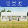 thumbnail image 5 of ModFusion 16' x 32' PVC Tent, Wedding Event Shelters with Upgraded Canopy and Removable Sidewalls in White, 5 of 10