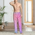 thumbnail image 5 of Vsdgher Colorful Glitters Print Mens Pajama Pants Sleep & Lounge Pants, PJ Bottoms With elastic waistb and Pockets, 5 of 5