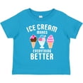 thumbnail image 3 of Inktastic Ice Cream Makes Everything Better Boys or Girls Toddler T-Shirt, 3 of 5