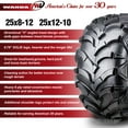 thumbnail image 4 of Wanda ATV/UTV tires (2) 25x8-12 Front & (4) 25x12-10 Rear 6PR P341, Set 6, 4 of 10