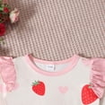 thumbnail image 4 of JAJAHO Toddler Girls Romper Strawberry Print Long Sleeve Bodysuit Baby Girl Clothes Soft Comfortable Stylish One-Pieces, 4 of 8