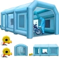 thumbnail image 6 of KFFKFF Inflatable Paint Booth, 29.5x19.7x13 ft Spray Paint Booth, with 2 Powerful Blowers Inflatable Spray Booth with Air Filter System, Car Paint Booth for Car Parking Tent Workstation, 6 of 9