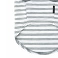 thumbnail image 4 of One Paw, Hola Chicas Stripe Dog T-Shirt, Lightweight, Grey, for Dogs, 4 of 7