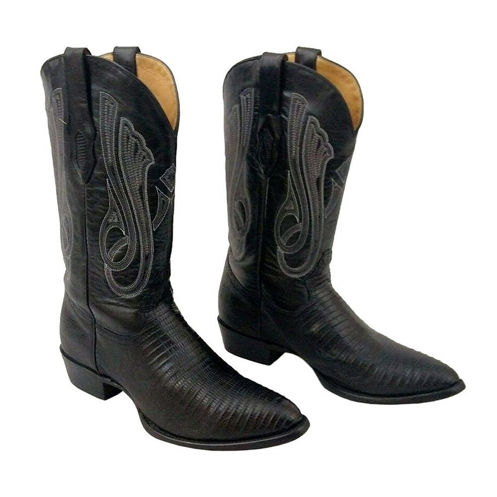 Corral Boots - CORRAL Men's Black Teju Lizard Round Toe Cowboy Boots ...