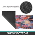 thumbnail image 7 of Bohemian Purple Square Pattern Kitchen Rugs and Mats Sets Of 2,Kitchen Decoration Rugs,Rubber Backing Non-Slip Floor Mat for Sink Washable Waterproof Laundry Room Runner Rugs, 7 of 7