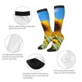 thumbnail image 3 of Sigee Sky Golden Sunflower Field B for Socks for Men Women Socks Stocking Compression Socks, 3 of 6