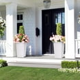 thumbnail image 6 of Luku 21.6" Tall Rectangular Planters Set of 2 Large Modern Plant Pots with Drainage Holes＆Water Level Monitor＆Wheels Outdoor and Indoor for Patio, Porch, Living Room, or Home Office, 6 of 8