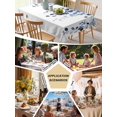thumbnail image 5 of Blue Eucalyptus Leaves Table Cloth, Weeping Spring Botanical Summer Waterproof Tablecloth for Rectangle Tables, Reusable Washable Fabric Table Cover for Restaurant Kitchen Dining Tables 52"x70", 5 of 6