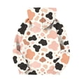 thumbnail image 5 of Qingpeng Boys Girls Cow Print Hoodie Long Sleeve Pullover Sweatshirt with Kangaroo Pocket for Winter, 5 of 6