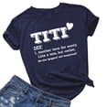 thumbnail image 3 of QIPOPIQ T-Shirt Graphique à Manches Courtes pour Femmes, Col Rond, Été, Décontracté, à Lettres Imprimées, Liquidation, 3 of 4