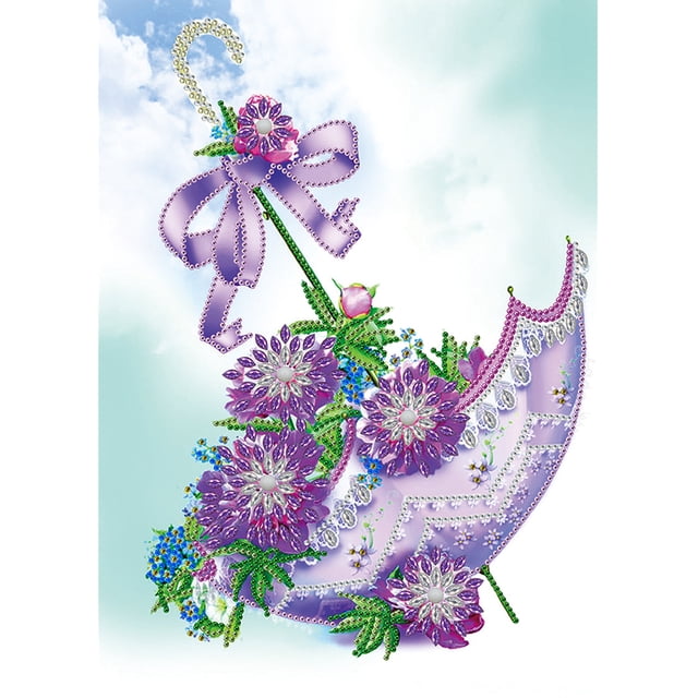 Cuadros Decorativos 5D DIY paraguas forma especial diamante pintura Rhinestone decoración del hogar Ehuebsd Nuevos Originales