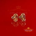 thumbnail image 4 of King of Bling's 10K Real Yellow Gold with 0.15ct Diamond Heart Stud Earring For Women 's & Men's, 4 of 12