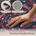 thumbnail image 6 of ODIKA 4'x6' Washable Area Rug Non-Slip, Chair-Friendly, Flatwoven Nebula Starry Meteorite Vortex Motif Uranus Themed Theme Galaxy Flowing Dynamic for Home Office, Under Desk, 6 of 7