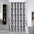 thumbnail image 1 of rideau De Douche Motifs Mosaques-180*180cm,rideau De Douche En Poliéster Lavable En Máquina Con 12 Ganchillos,rideaux De Salle De Bain Pour Baigno, 1 of 5