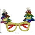 thumbnail image 3 of TETOU 12Pcs Christmas Glitter Glasses Frame Set,Cute Xmas Glasses Christmas Decoration Accessories Costume Eyeglasses for Fun Christmas Party Holiday Gifts Favors(One Size Fits All), 3 of 6