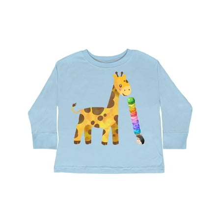 

Inktastic Giraffe and Rat Friends with Ice Cream Gift Toddler Boy or Toddler Girl Long Sleeve T-Shirt