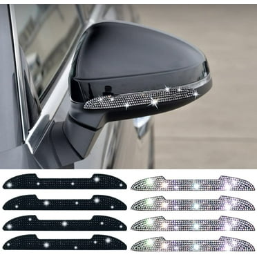 8 Pcs Car Door Handle Stickers Bling, Rhinestone Car Accessories Door Handle Scratch Protector and Reflective Auto Sticker