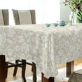 thumbnail image 3 of 54"x72" Floral Pattern Tablecloth, Waterproof Washable Polyester Square Table Cover, Durable Tablecloth for Kitchen Dining Table Party Decor, 3 of 7