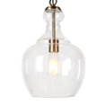 thumbnail image 4 of Henn&Hart 11" Brass Metal/Glass Pendant, 4 of 11