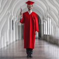 thumbnail image 3 of Ensemble de Toge et Chapeau de Graduation Unisexe Mat 2022 Toge de Graduation avec Franges Robe de Graduation pour Lycée et Bachelor Robes de Choeur pour Église Accepté, 3 of 6