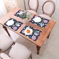 thumbnail image 6 of XMXY Woven Placemats Set of 4 PCS, Bunny Flower Plants Table Mats Washable Heat Resistant Placemats, 6 of 6